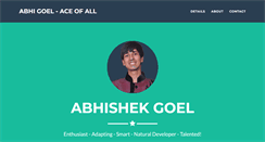 Desktop Screenshot of abhigoel.com